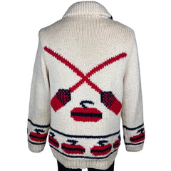 1960s Vintage Curling Sweater Patons Pattern Mens Cowichan