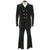 Vintage 1960s Mod Mens Dandy Suit 1969 Double Breasted Black Velvet Size  M L 42 - Poppy's Vintage Clothing