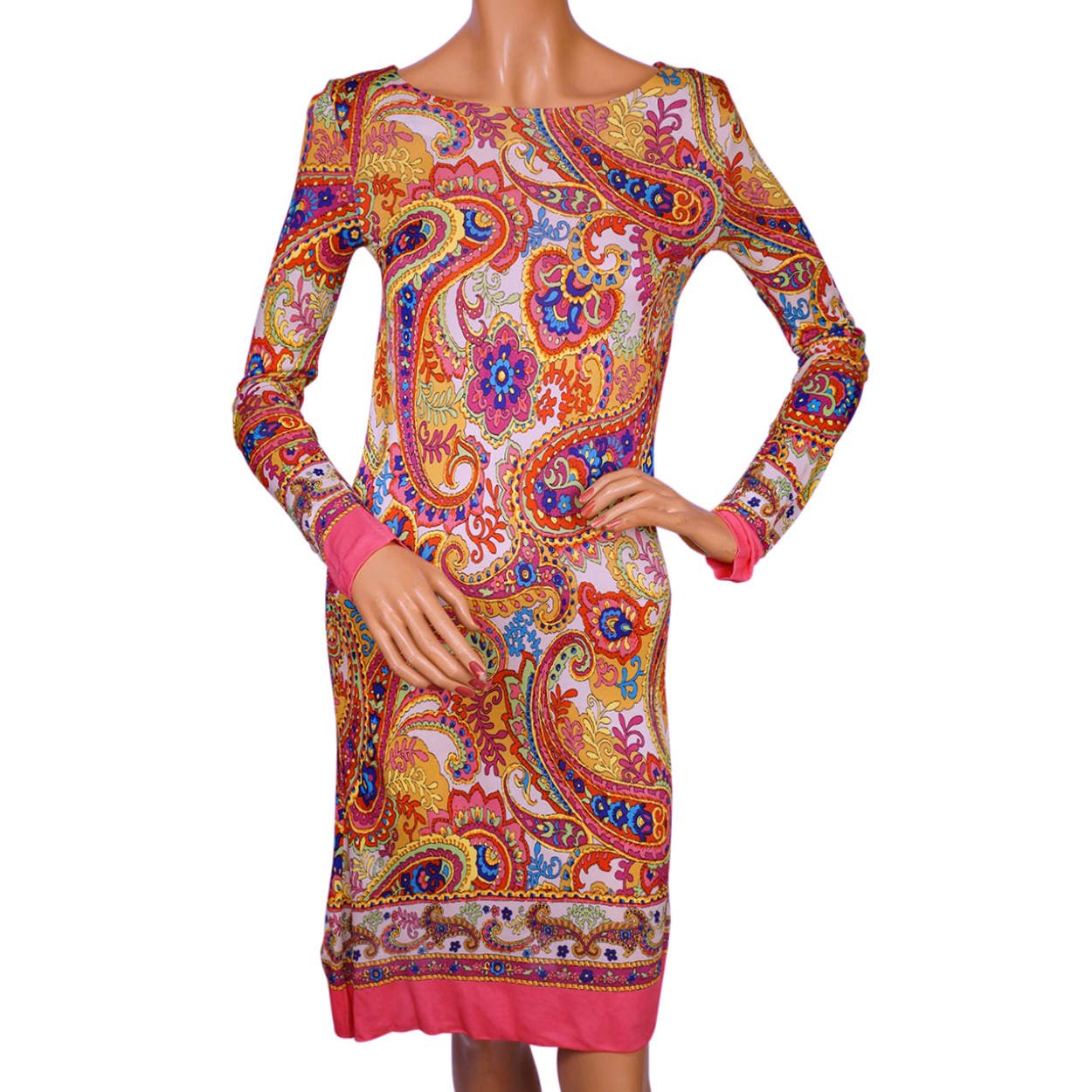 Dolce & Gabbana Paisley Print Dress - Size 40 - S Poppy's Vintage Clothing Dolce & Gabbana Paisley Print Dress - Size 40 - S Poppy's Vintage Clothing