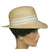 Vintage 1960s NWT Edward Mann London Fedora Hat Hemp Straw Ladies Size 7 Unused - Poppy's Vintage Clothing