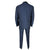 Vintage Blue Tuxedo Shiny Mohair Tux Jacket w Pants Size L