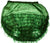 Vintage Sheer Nylon Panty Green Lace Frill Ruffles Unused w Tag - Poppy's Vintage Clothing