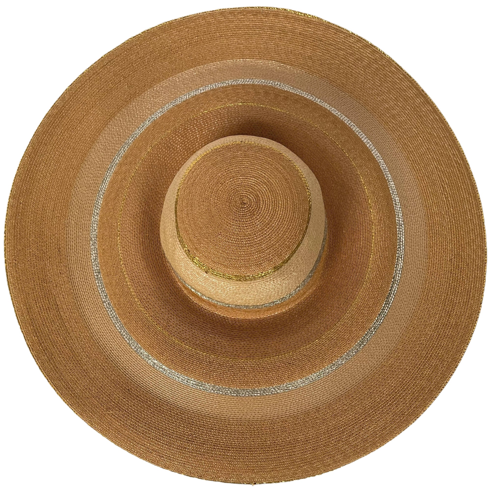 Vintage Wide Brim Straw Hat Frank Olive My Private Collection