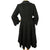 Vintage 1950s Black Wool Coat Haute Couture Frank Oujezdsky Montreal Ladies S - Poppy's Vintage Clothing