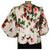 Vintage Silk Blouse Rose Floral Pattern Frank Oujezdsky Haute Couture 1960s - Poppy's Vintage Clothing