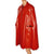 Vintage 1960s Mod Red Vinyl Cape Maria Carine Couture Guy Laroche Paris Design - Poppy's Vintage Clothing