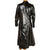 Vintage 1960s Mod Black Patent Leather Coat Holt Renfrew Made in Italy Size S M - Poppy's Vintage Clothing