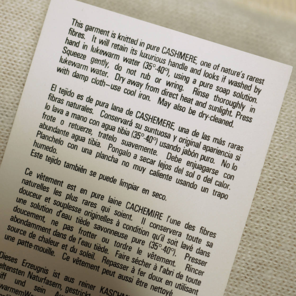 Vintage 1970s Unused Scottish Cashmere Sweater Vest Sleeveless Cardigan NWT M 36 - Poppy's Vintage Clothing