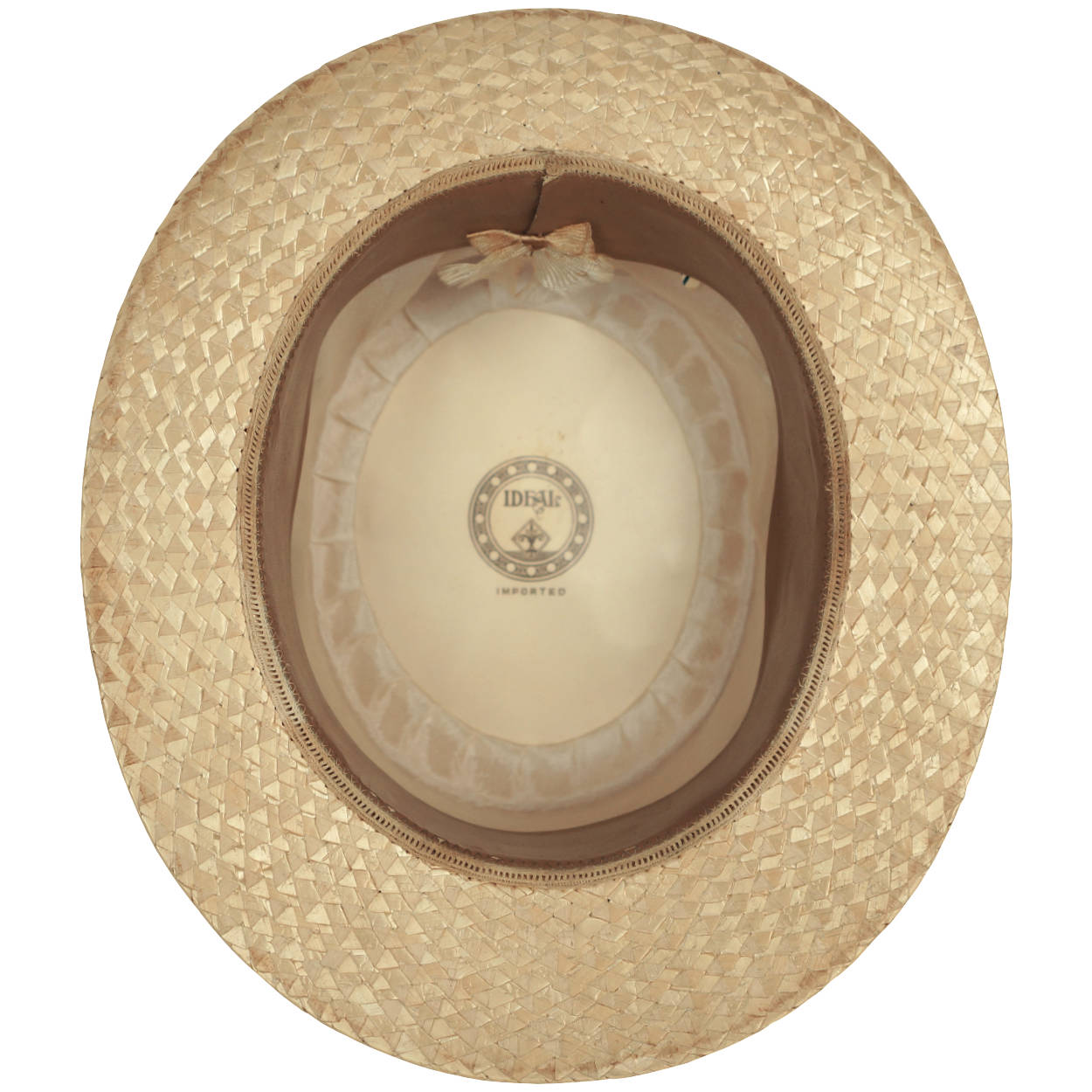 Vintage 1920s 30s Straw Boater Hat Mens Size Small - Poppy's Vintage Clothing