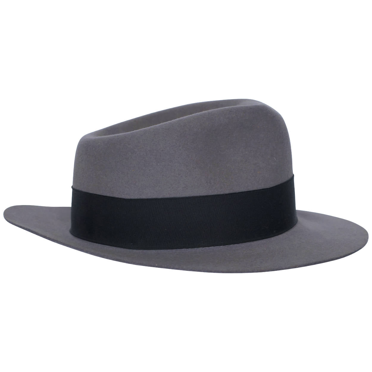 Vintage Indiana Jones Official Lucasfilm Fedora Hat by Stetson Grey Extra Large - Poppy's Vintage Clothing
