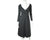 Vintage Designer 70s Dress Black Jersey John Kloss Size M - Poppy's Vintage Clothing
