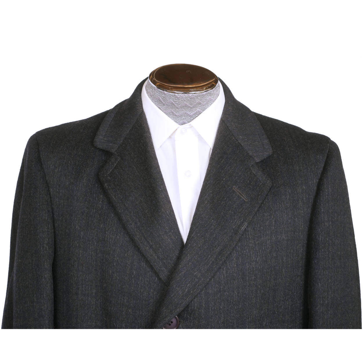 Vintage 1950s Coat Overcoat Topcoat Kashmalam Loomed in England Mens Size L - Poppy's Vintage Clothing