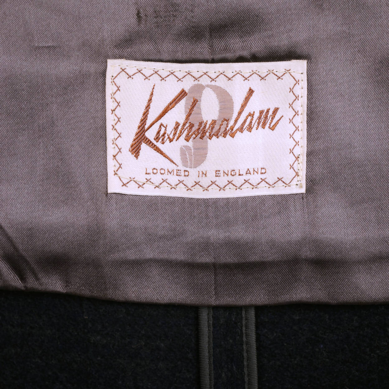 Vintage 1950s Coat Overcoat Topcoat Kashmalam Loomed in England Mens Size L - Poppy's Vintage Clothing