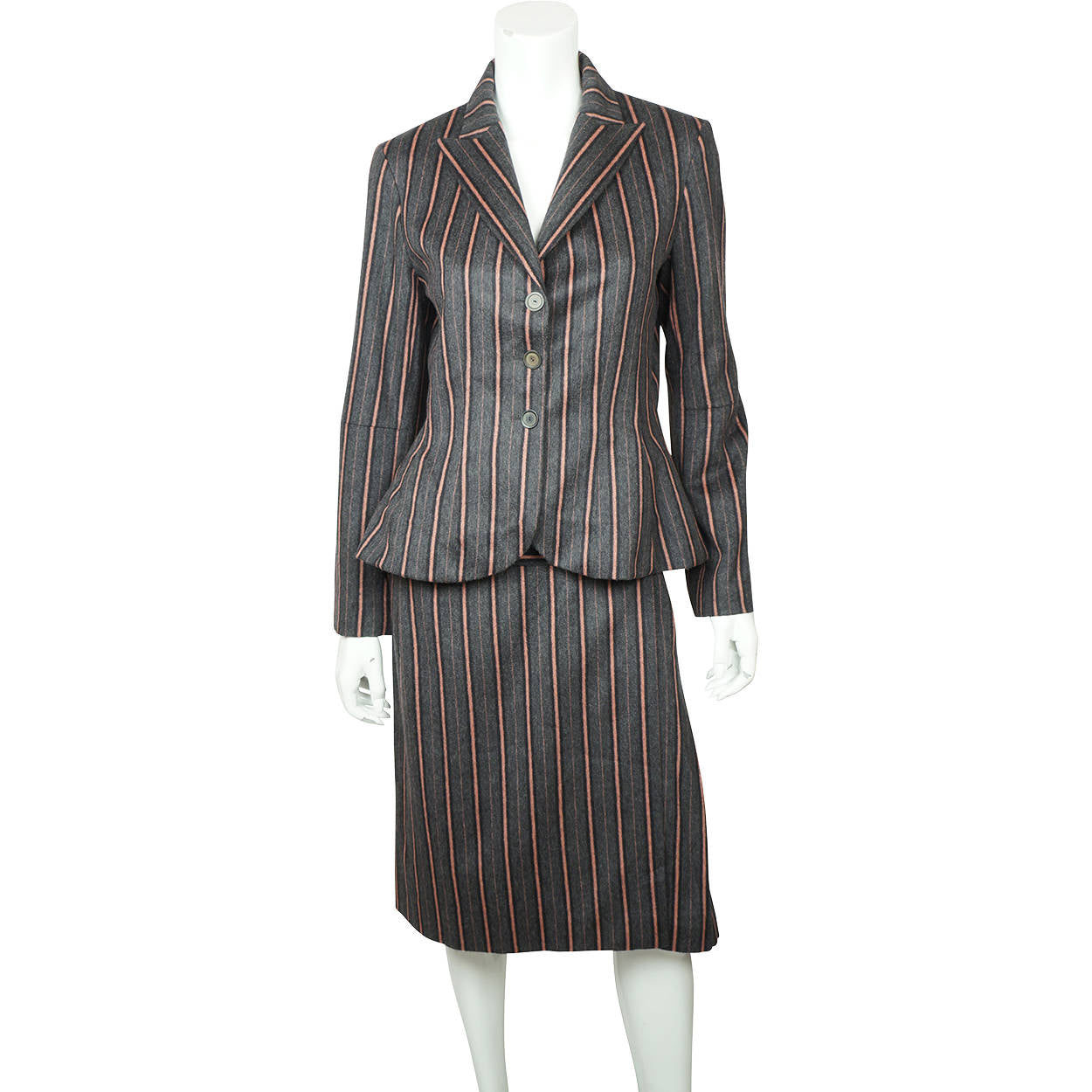 Vintage Kenzo Paris Skirt Suit Wool Angora Ladies French Size 40