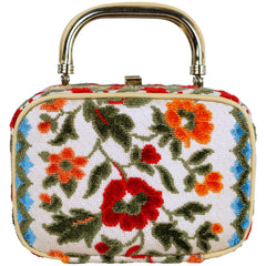 Vintage Chenille Tapestry Purse in Fall Colors - Ruby Lane
