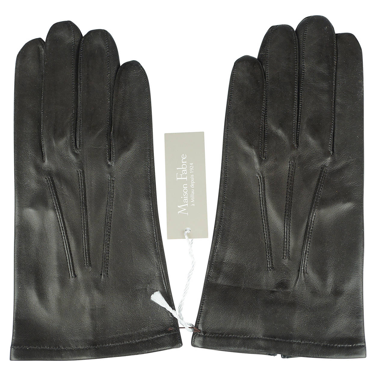 millau frankreich handschuhe Unbenutzte Herren Lederhandschuhe Seidenfutter Maison Fabre Frankreich