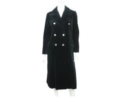 Vintage 70s Marielle Fleury Black Velvet Coat by Rainmaster - Poppy's Vintage Clothing
