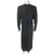 Vintage 1970s Miss Dior Dress Black Rayon Made in France L