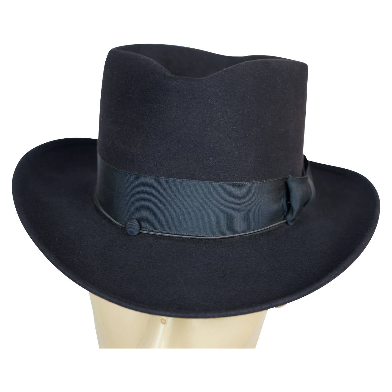 Vintage 1930s Mens Homburg Fedora Hat Morgan Imperial Canada Size M - Poppy's Vintage Clothing