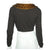 Moschino Cheap and Chic Sweater Cropped Cardigan w Leopard Print Collar M Italy - Poppy's Vintage Clothing