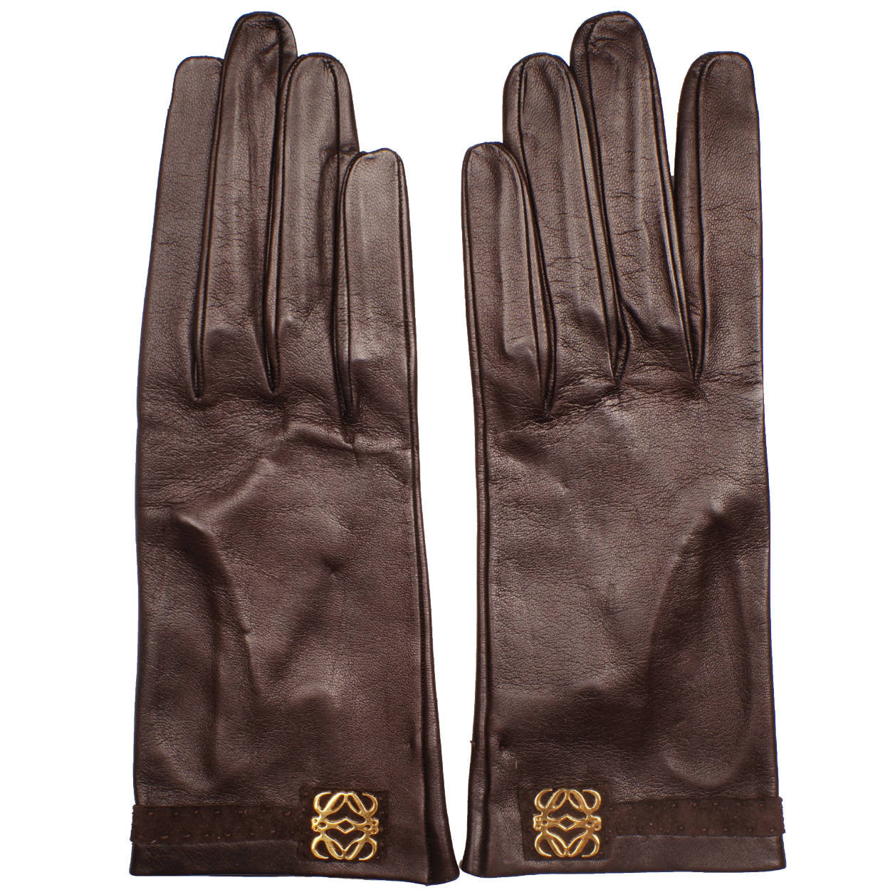 Vintage Loewe 1846 Brown Leather Gloves Unused Ladies Size 7.5 Spanish – Poppy's Vintage Clothing