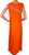 Vintage 1960s Evening Gown  - Orange Silk Chiffon with Rhinestones  - S / M - Poppy's Vintage Clothing