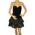 Vintage 1980s Strapless Dress Pat McDonagh British Canadian Designer, Prom - Size M - Poppy's Vintage Clothing