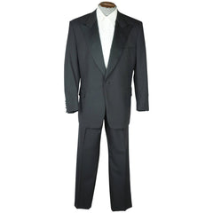Vintage 1990s Mens Formal Wear Tuxedo Paul Stuart Size 43 S - Poppy's Vintage Clothing