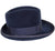 Vintage Pierre Cardin Mens Fedora Hat by Flechet 1960s Blue Fur Felt Size S - Poppy's Vintage Clothing