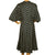 Vintage 1950s Silk Dress Black & White Polka Dots Size M - Poppy's Vintage Clothing