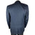 Vintage 1960s Suit Jacket and Vest Blue Shiny Wool Size M