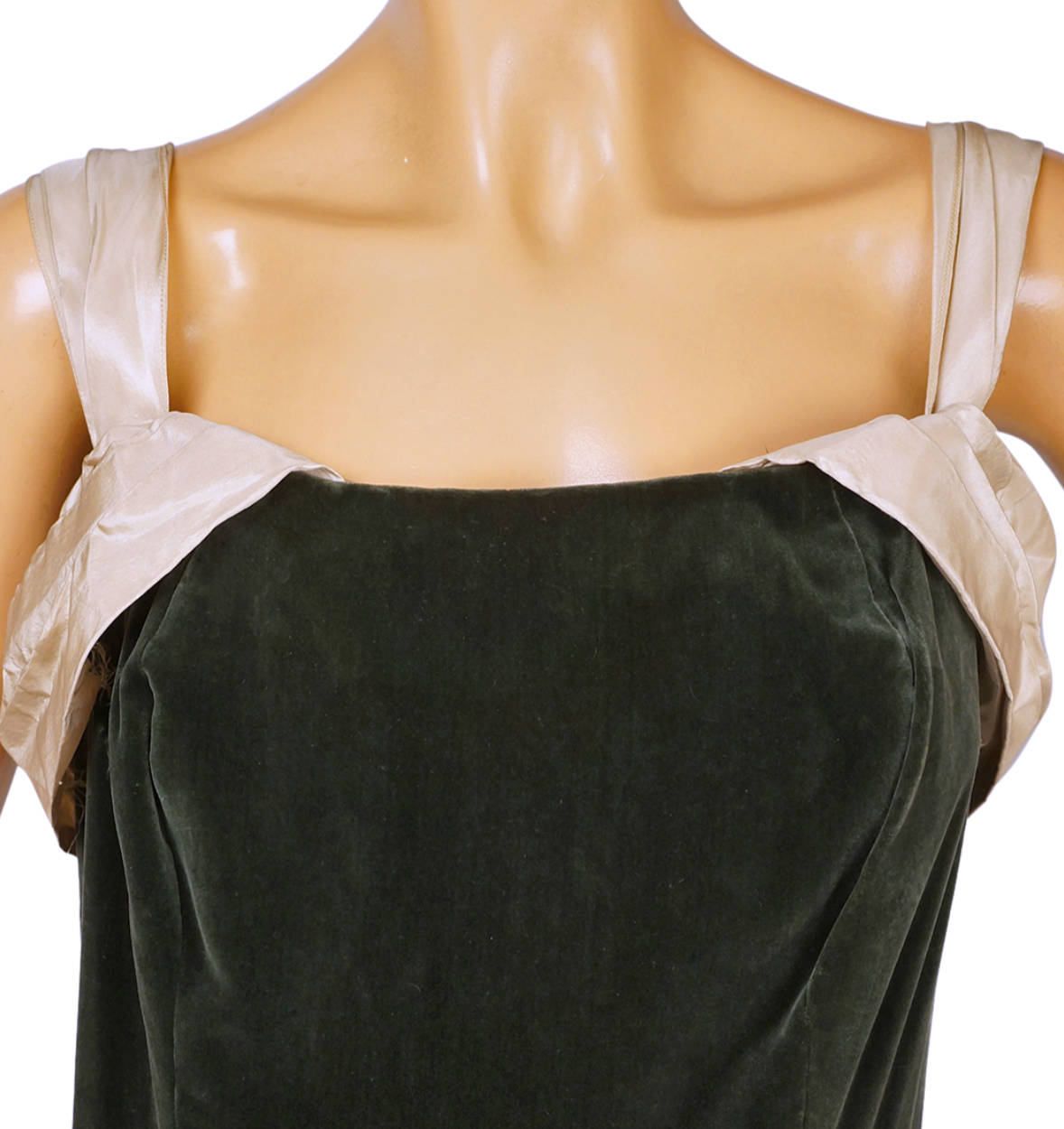 Vintage 1950s Canadian Couture Velvet Ball Gown Richard Lorain Couturier Montreal - Poppy's Vintage Clothing