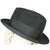 Vintage 1950s Royal Stetson Homburg Black Fur Felt Fedora Hat Size 7 - Poppy's Vintage Clothing