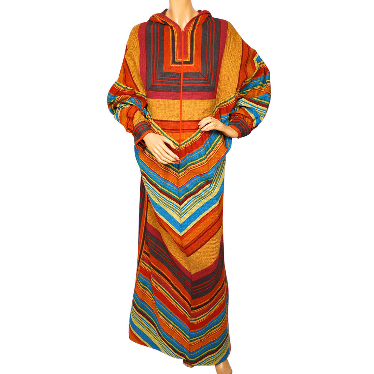 Vintage 1960s Caftan Dress Designer Israel Fashion - Rikma - Rozi Ben Poppy's Vintage Clothing Vintage 1960s Caftan Dress Designer Israel Fashion - Rikma - Rozi Ben Poppy's Vintage Clothing