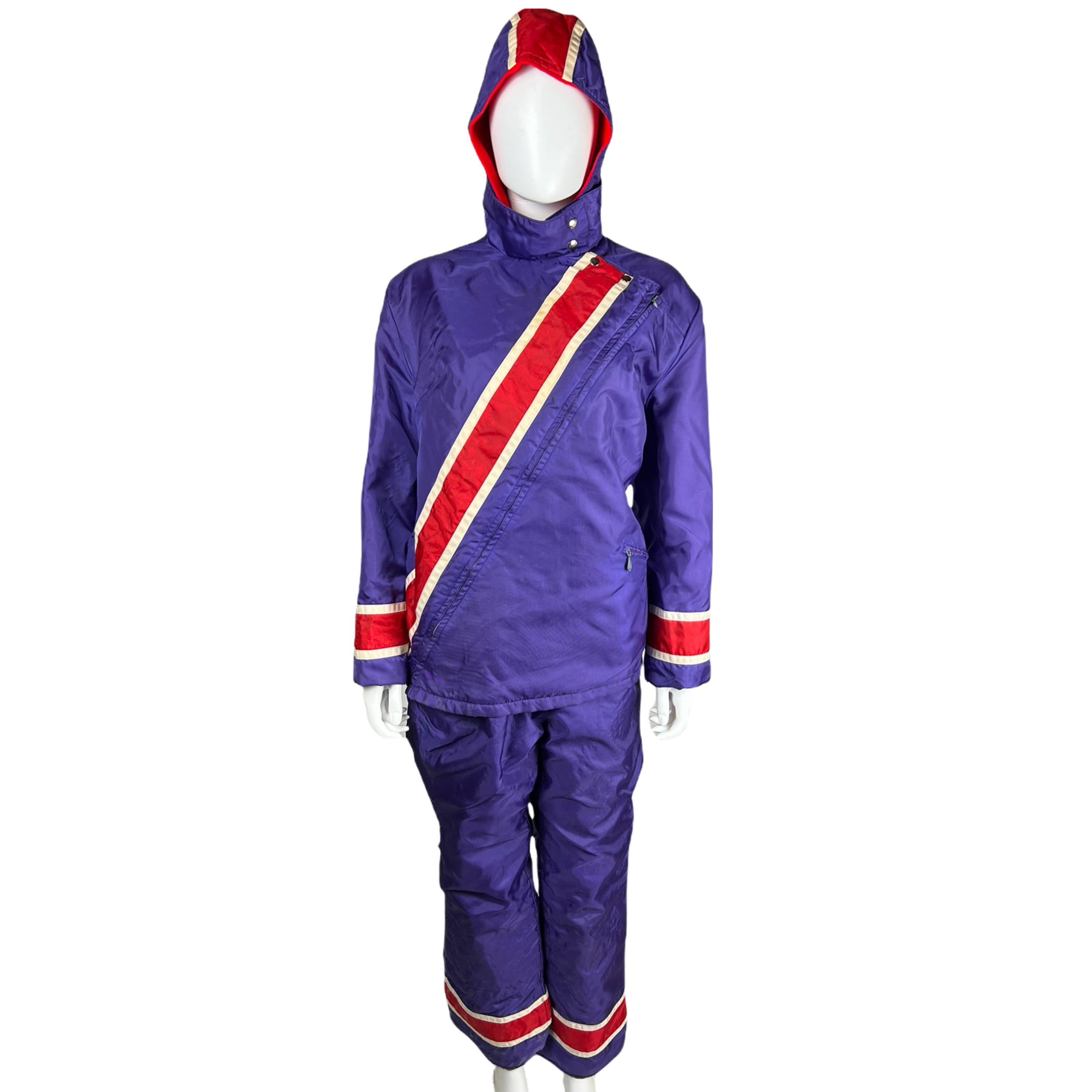 1960s Vintage Ski Doo Suit pc Snowmobile Outfit Ladies L