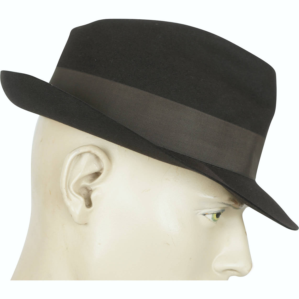 Vintage 1950s Mens Fedora Hat Mossant France Sools Paris Fur Felt Size M 7 1/8 - Poppy's Vintage Clothing