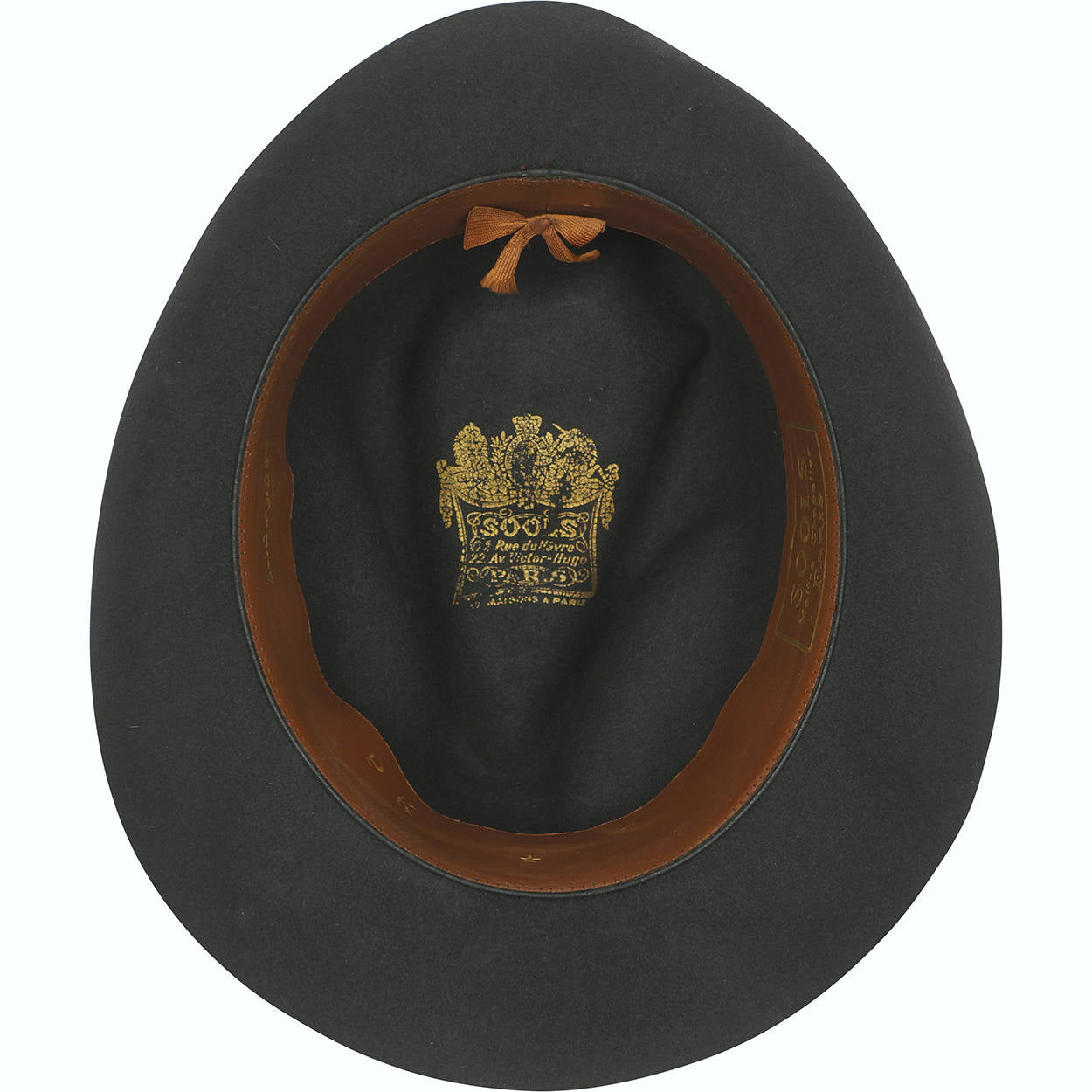 Vintage 1950s Mens Fedora Hat Mossant France Sools Paris Fur Felt Size M 7 1/8 - Poppy's Vintage Clothing