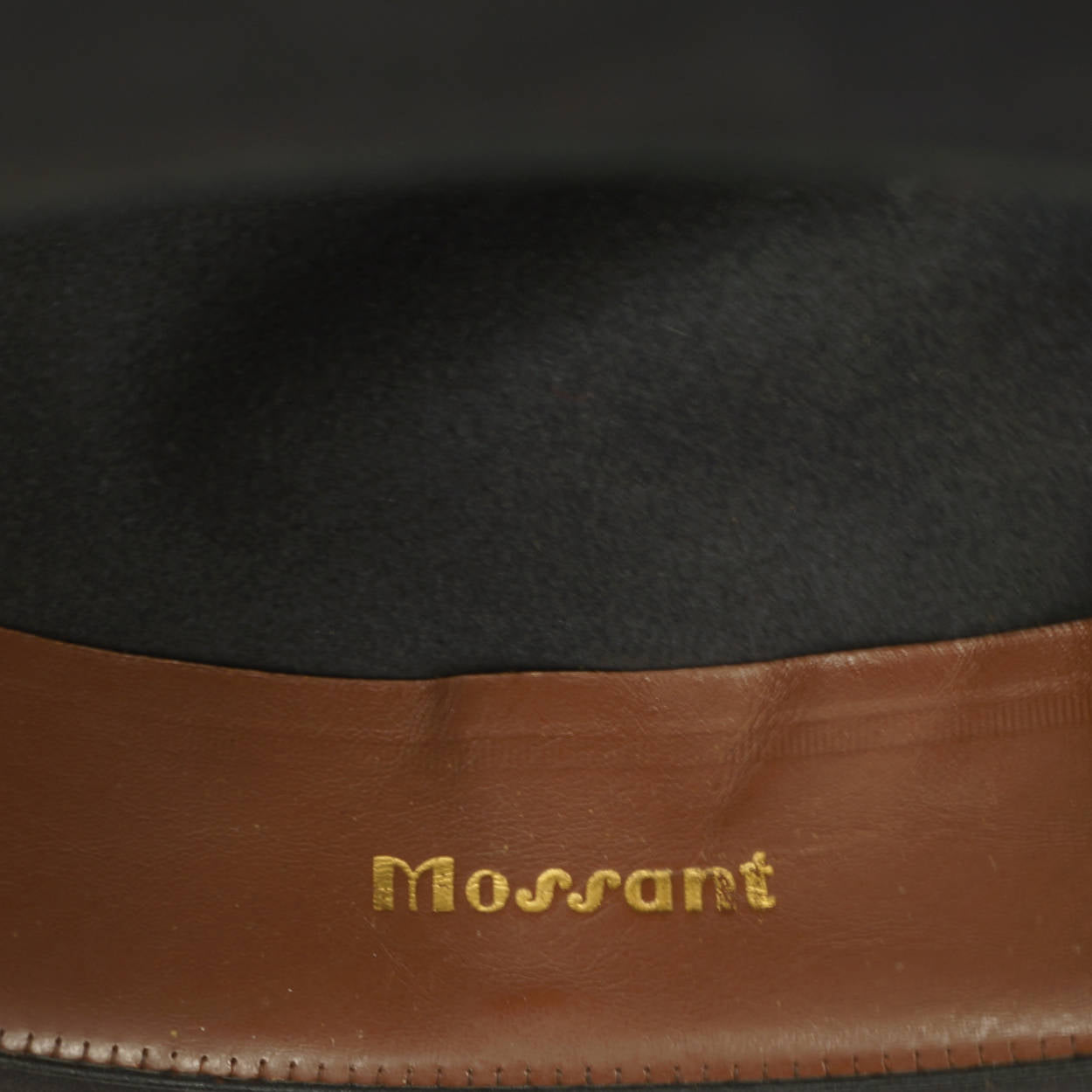 Vintage 1950s Mens Fedora Hat Mossant France Sools Paris Fur Felt Size M 7 1/8 - Poppy's Vintage Clothing