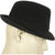 Vintage Imperial Stetson Velurin Fedora Hat Narrow Brim Black Velvet Felt 7 1/8 - Poppy's Vintage Clothing