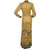 Vintage 1970s Dress Art Nouveau Print Metallic Lame Evening Gown Pelilla Italy Size 8 - Poppy's Vintage Clothing