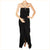 Vintage 1970s Black Silk Chiffon Gown by William Travilla - Poppy's Vintage Clothing