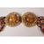 Vintage 1950s Hobe Triple Strand Glass and Plastic Necklace w Rhinestone Clasp - Poppy's Vintage Clothing