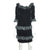 Vintage 1980s Yves Saint Laurent Dress in Black Velvet with Ruffles Size M - Poppy's Vintage Clothing