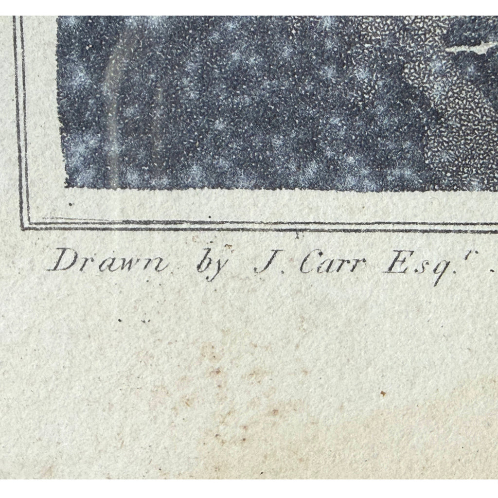 Drawn by J Carr Esq inscription on 1806 Cork aquatint