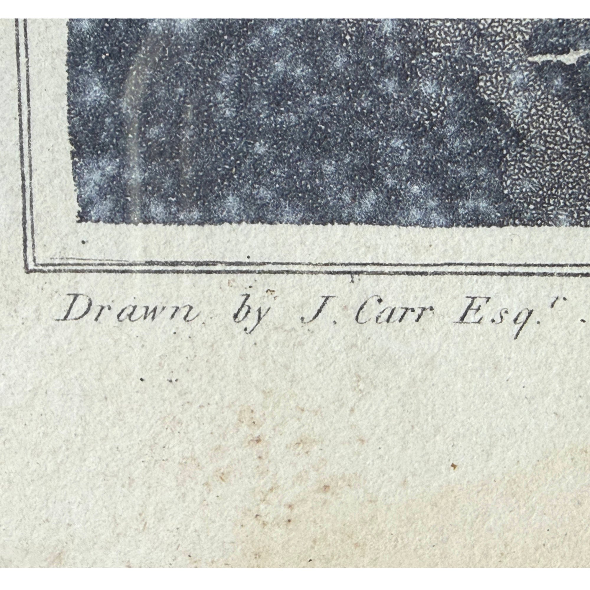 Drawn by J Carr Esq inscription on 1806 Cork aquatint