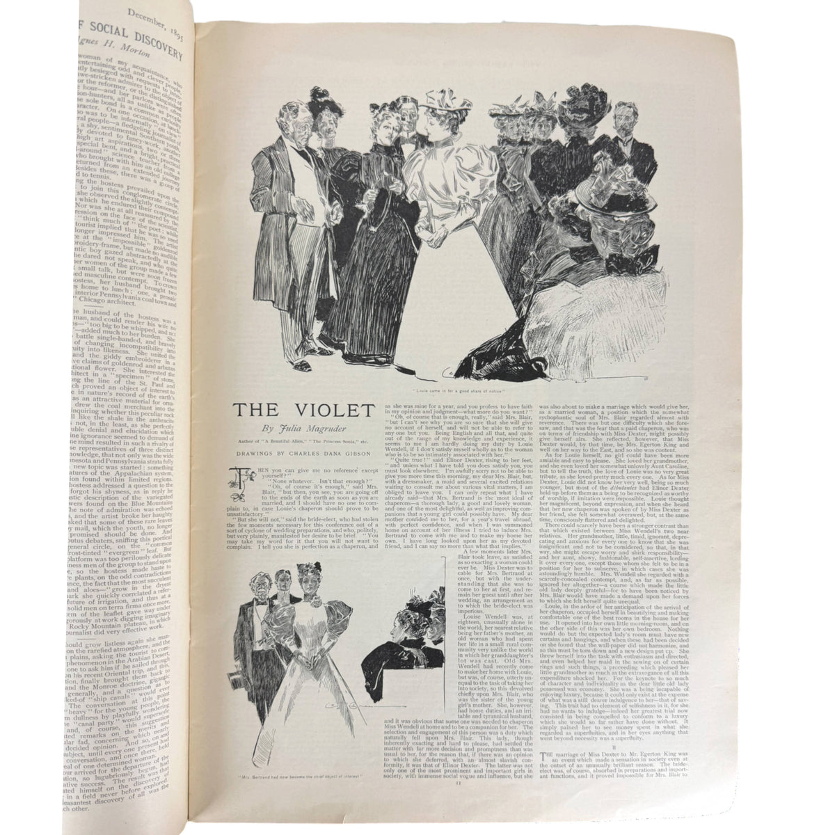 Antique 1895 Ladies' Home Journal Christmas Magazine Victorian Fashion Ads Kate Greenaway Rudyard Kipling