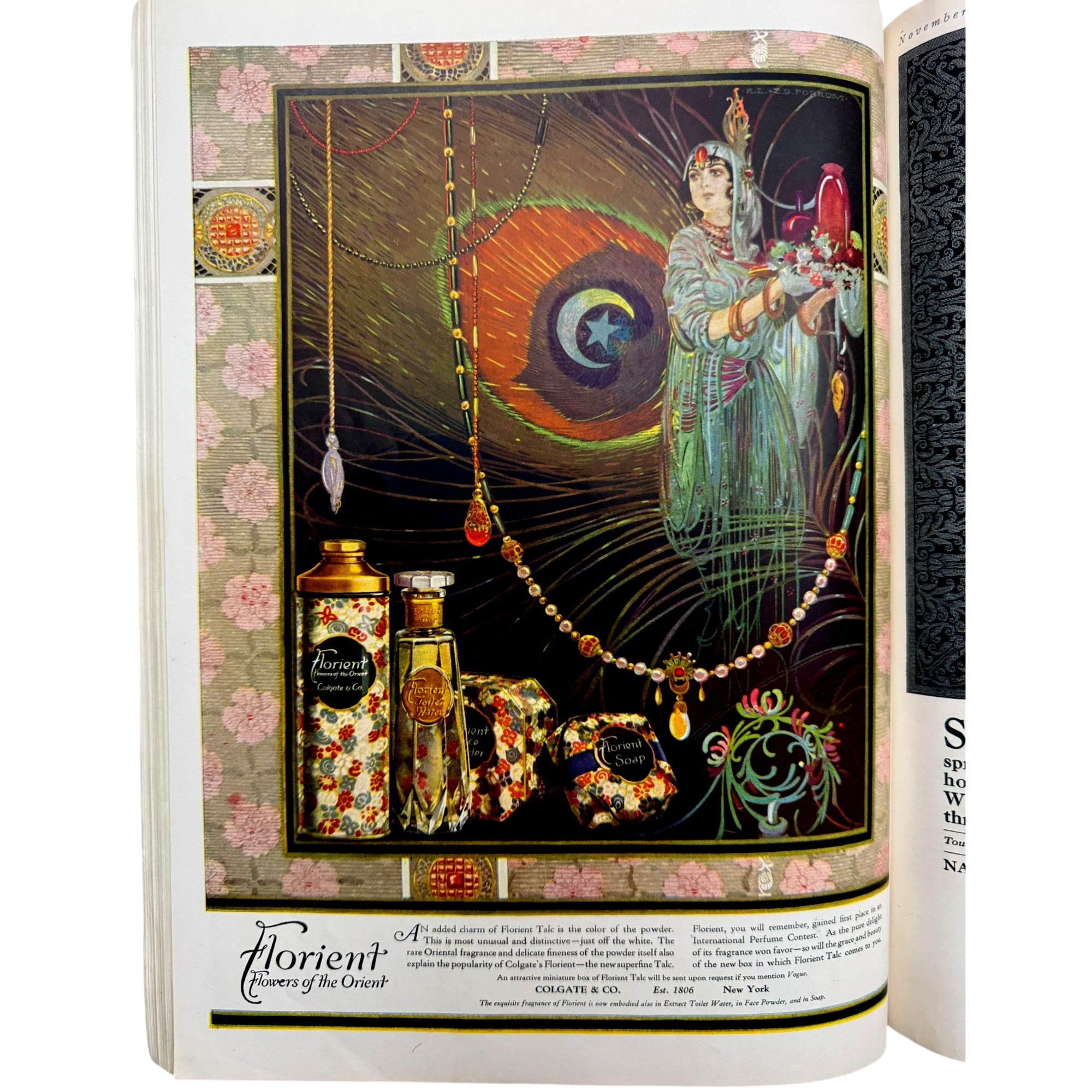 Vintage 1920 Vogue Magazine November 1 Winter Fashions Issue