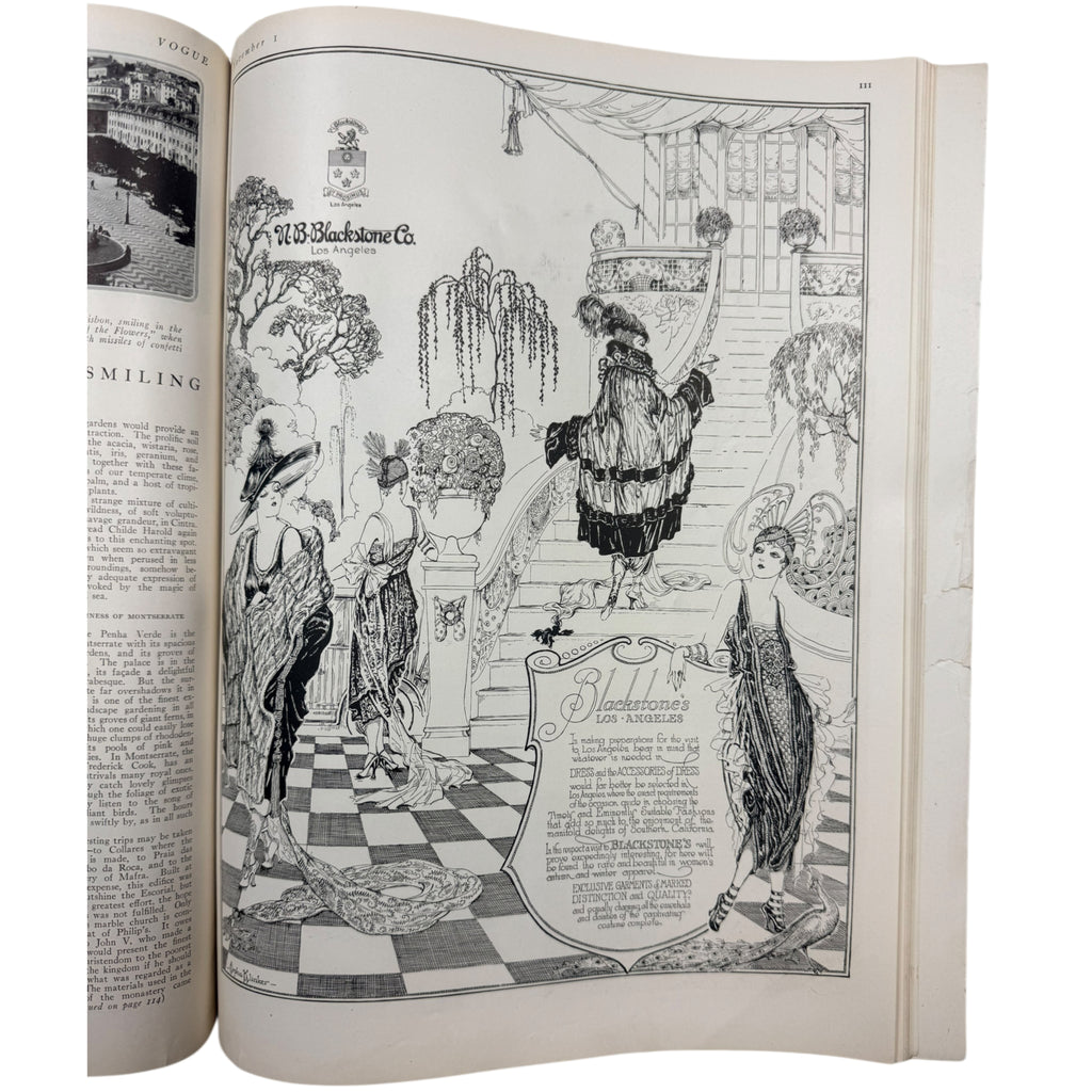 Vintage 1920 Vogue Magazine November 1 Winter Fashions Issue