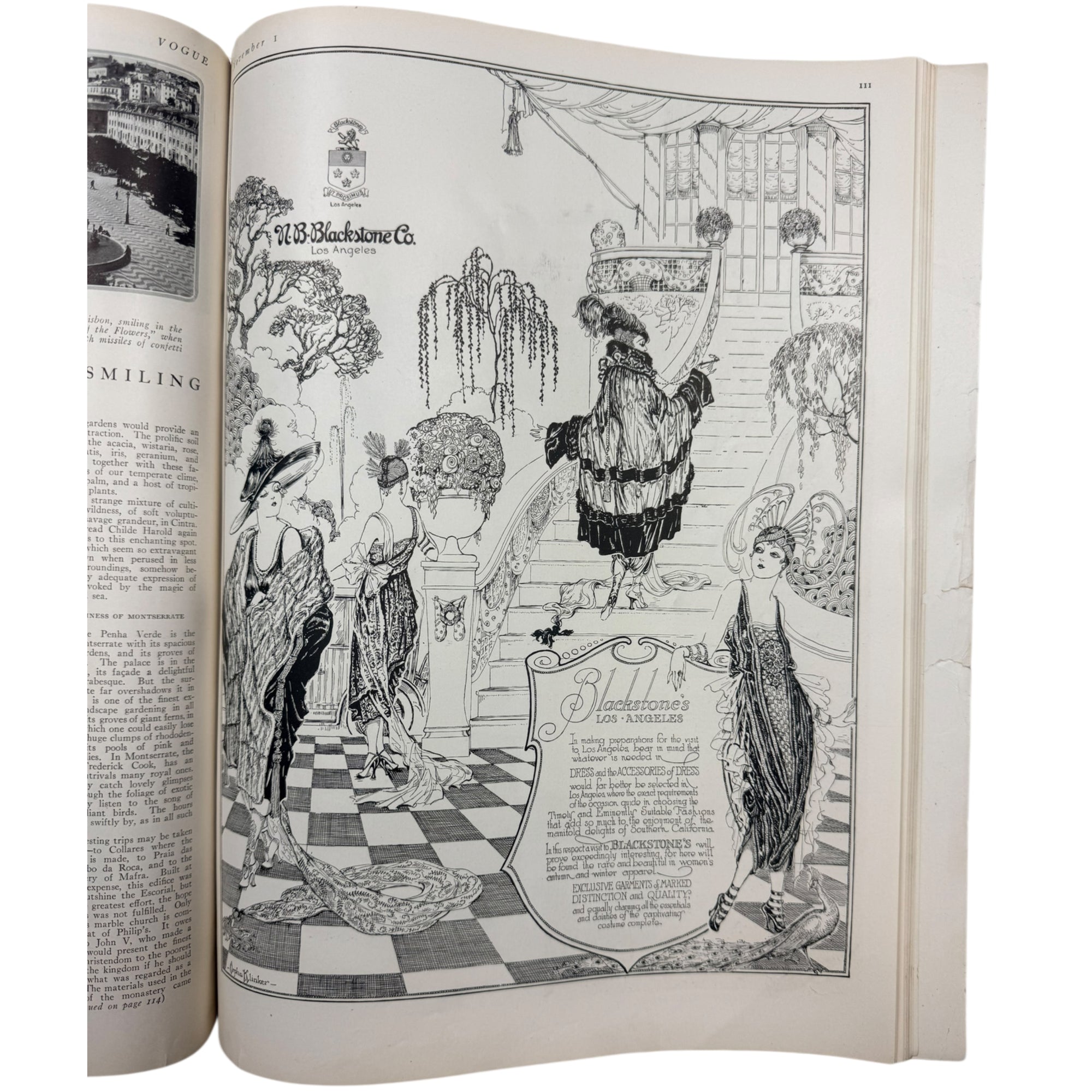 Vintage 1920 Vogue Magazine November 1 Winter Fashions Issue