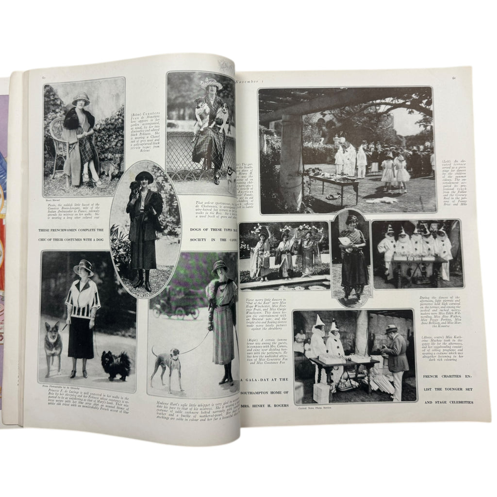 Vintage 1920 Vogue Magazine November 1 Winter Fashions Issue